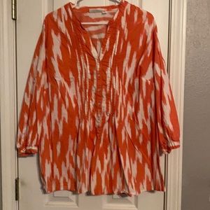 St John’s Bay quarter sleeve tunic blouse.